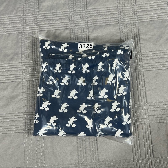 Disney Parks Mens Mickey Mouse Navy Drawstring Pajama Pants Lounge Pants Size XL - Picture 11 of 12